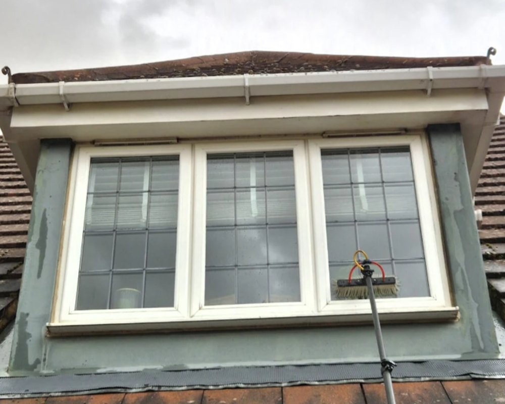 Dormer fascias and soffits in Northampton after cleaning