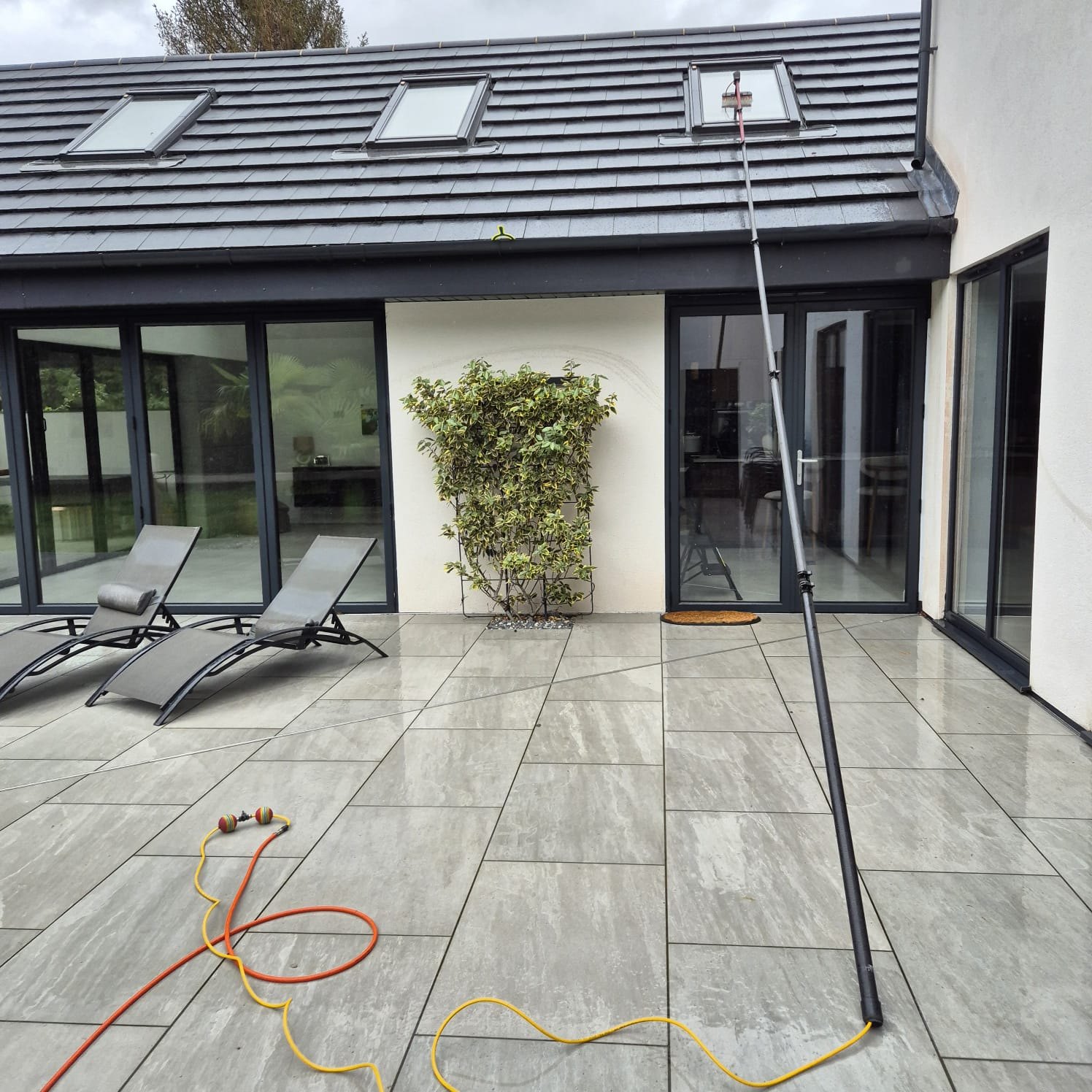 Velux roof windows after cleaning